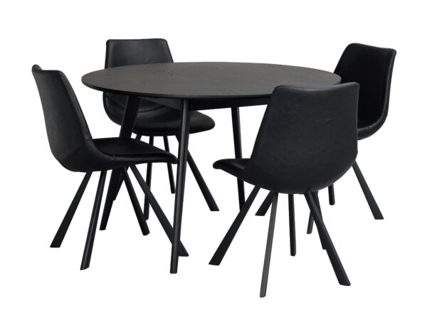 Yumi matbord + 4st Auburn stol