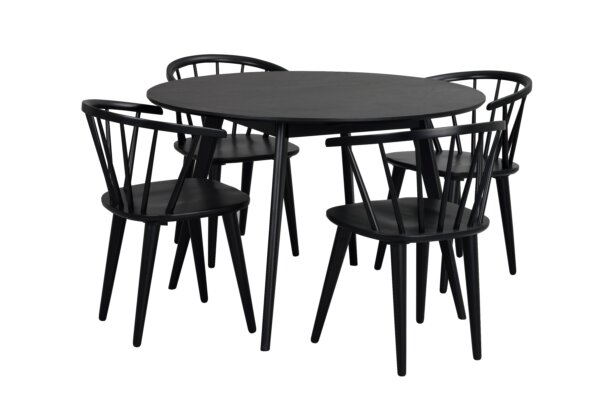 Yumi matbord + 4st Carmen stol